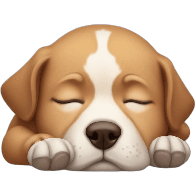 Sleeping dog emoji