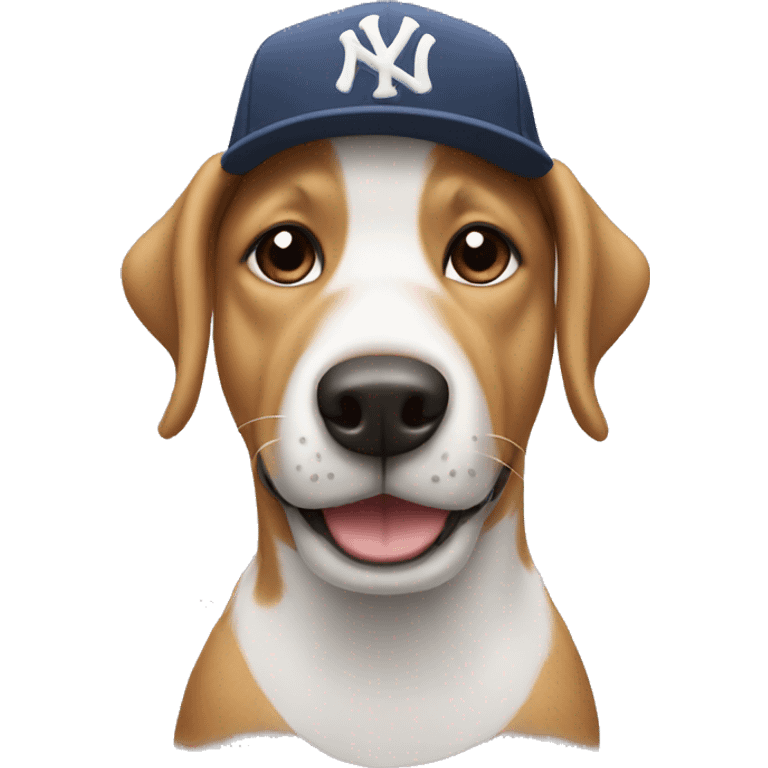 dog with yankee hat  emoji