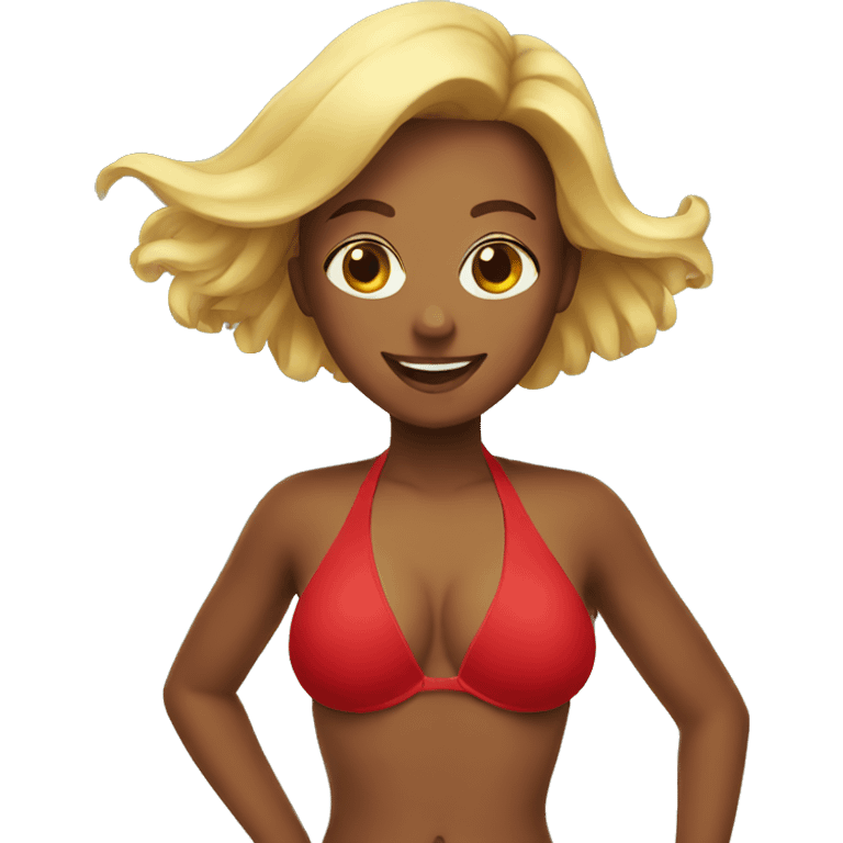 Red bikini emoji