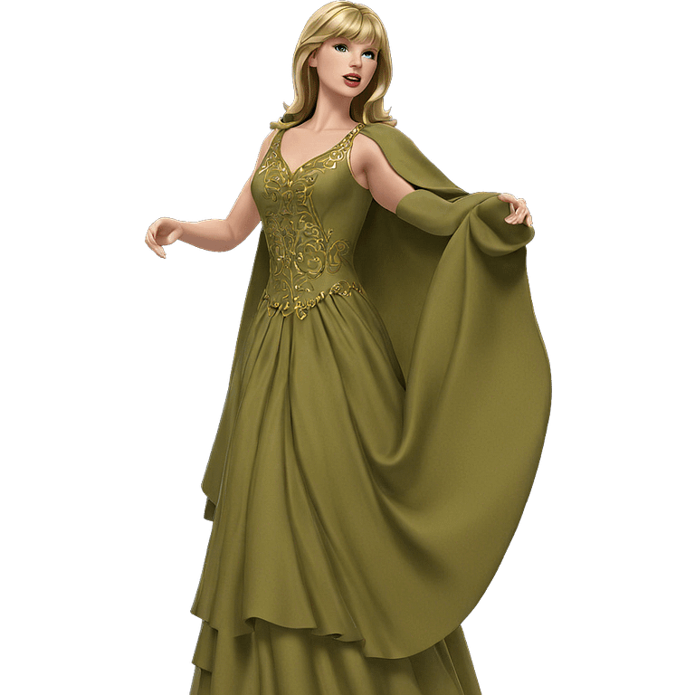 blonde girl in elegant dress emoji