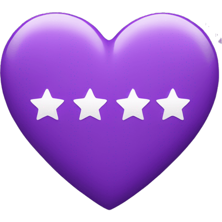 purple heart with stars emoji