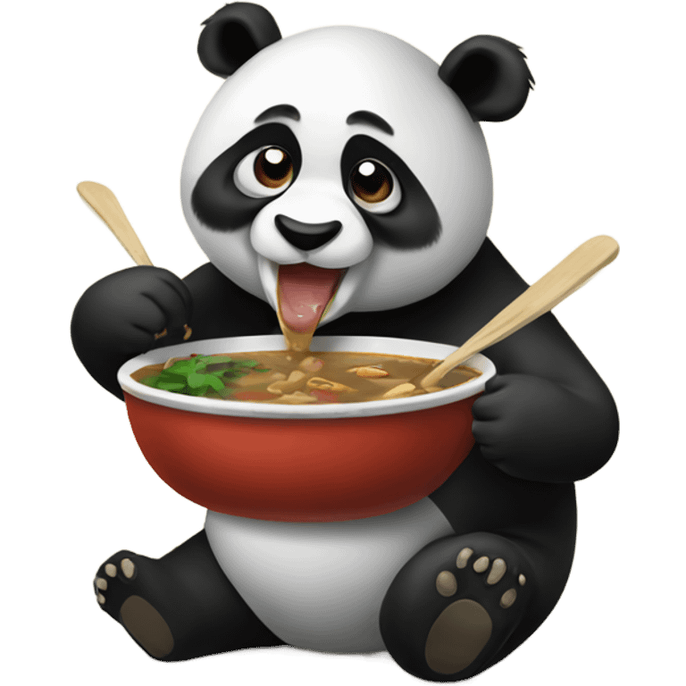 Panda eating gumbo  emoji