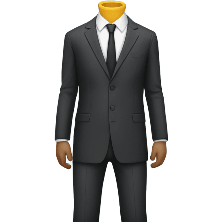 headless man in suit emoji