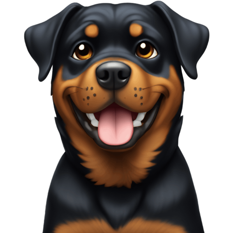 Rottweiler giving a thumbs up emoji