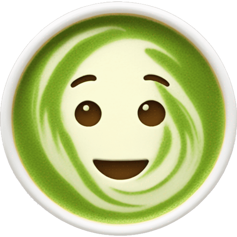 Eis matcha latte emoji