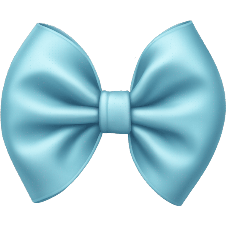 Pale blue bow emoji