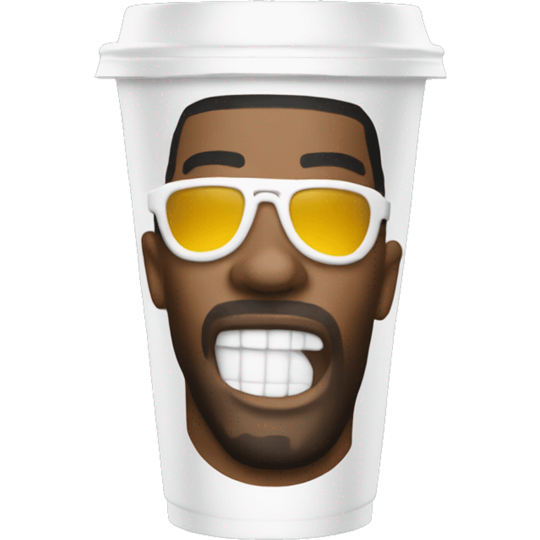 Juicy J drinking out of a styrofoam cup emoji