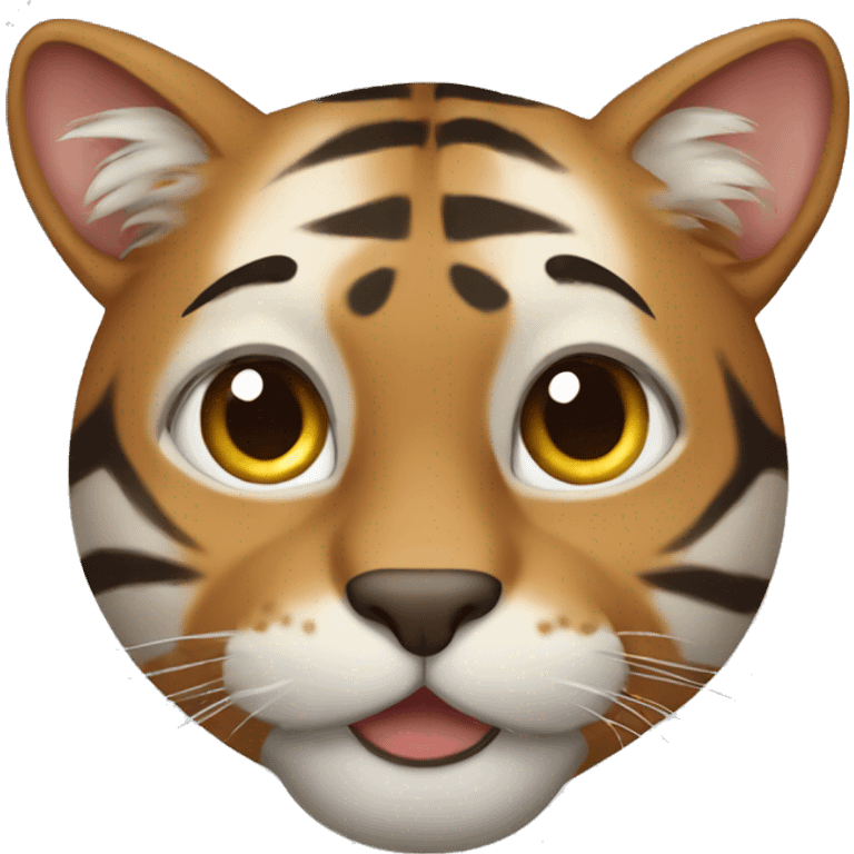 brown tiger colour cat emoji