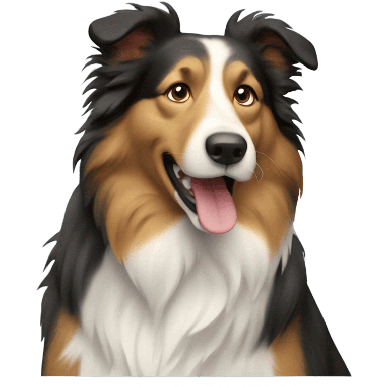 Collie dog emoji