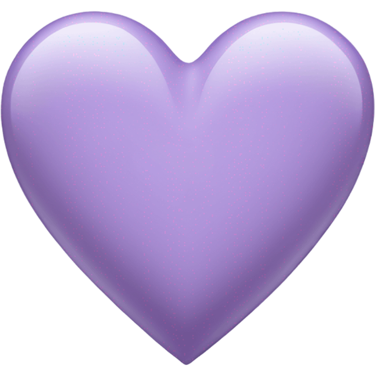 Lavender colored heart emoji