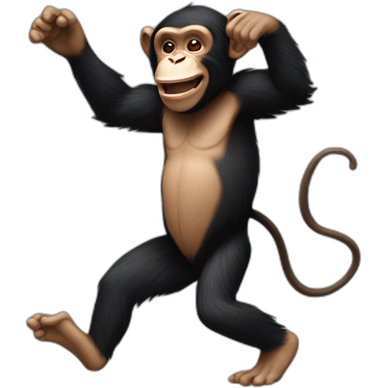 dancing chimpanzee emoji