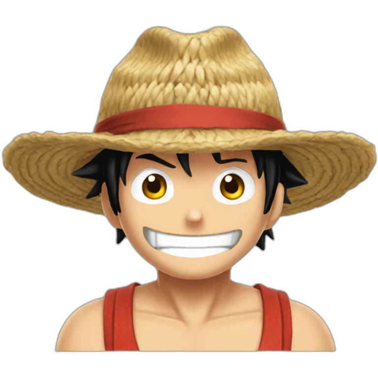 Luffy-one-piece-hat emoji