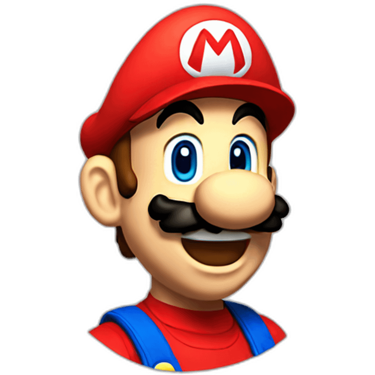 mario laughing out loud emoji