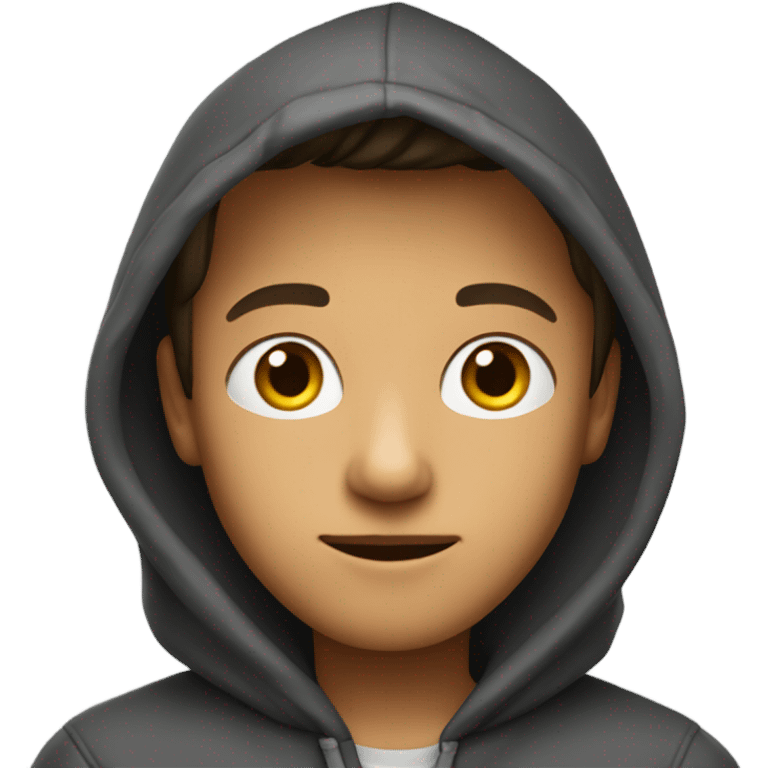 Boy with hoodie  emoji