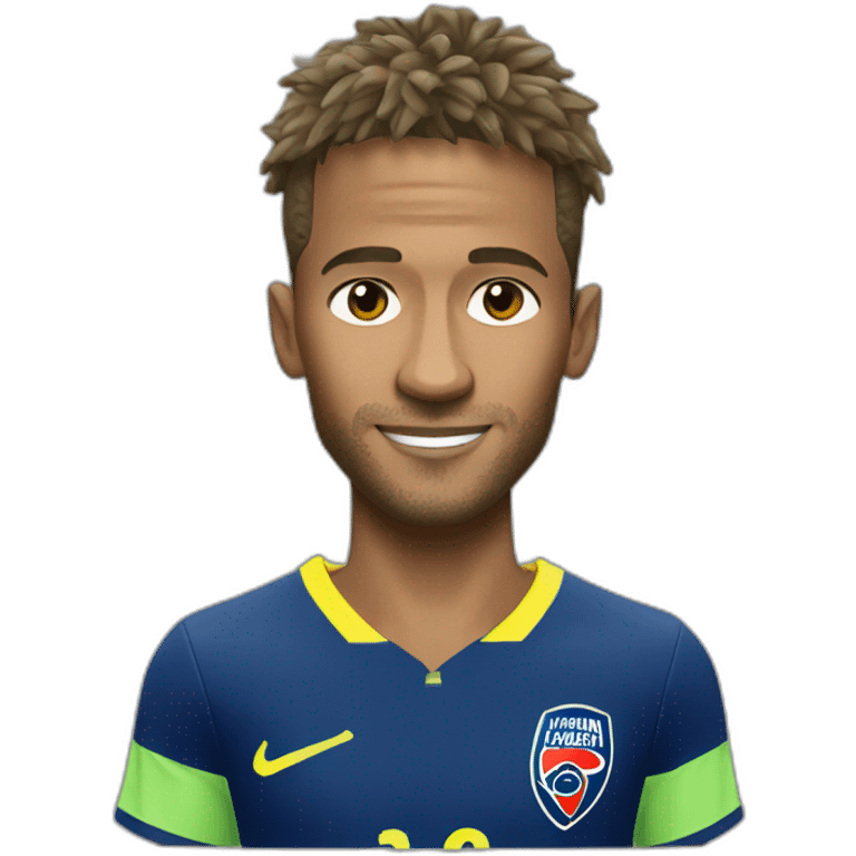 Neymar realistic football player emoji