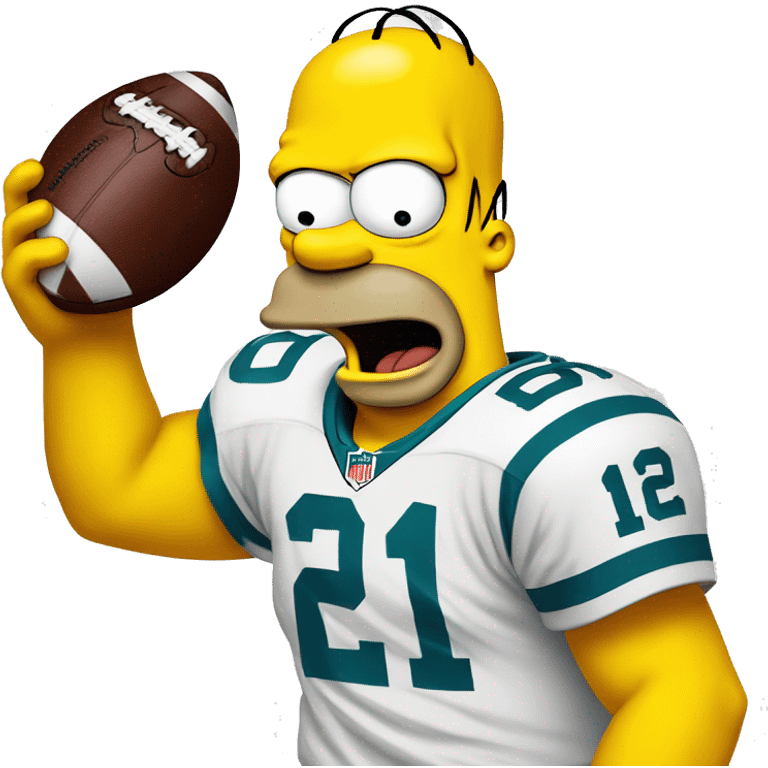 homer simpson football emoji