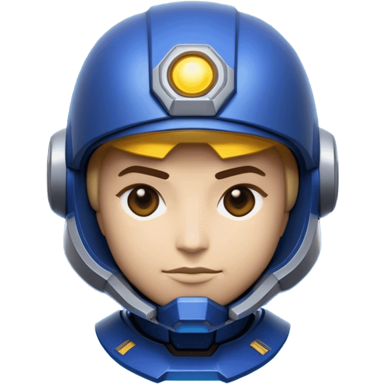 Clash of Clans aesthetic: Cinematic heroic Terran Marine Hero close up Emoji, rendered in a 3D vector-style similar to standard emojis with minimal shading and bold, simplified shapes. A compact, heroic isometric figure clad in futuristic power armor with signature energy accents, softly glowing with a cosmic battle charm. Simplified yet unmistakably iconic, highly detailed and consistent, glowing with a soft radiant shine and high gloss. Stylized with a touch of interstellar valor and a soft glowing outline, capturing the essence of an elite space warrior with a friendly, playful manner! emoji