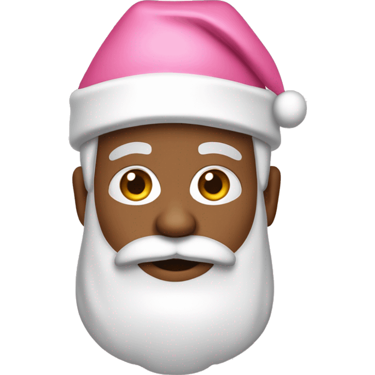 Medium skin tone Santa Claus dressed in white and pink  emoji