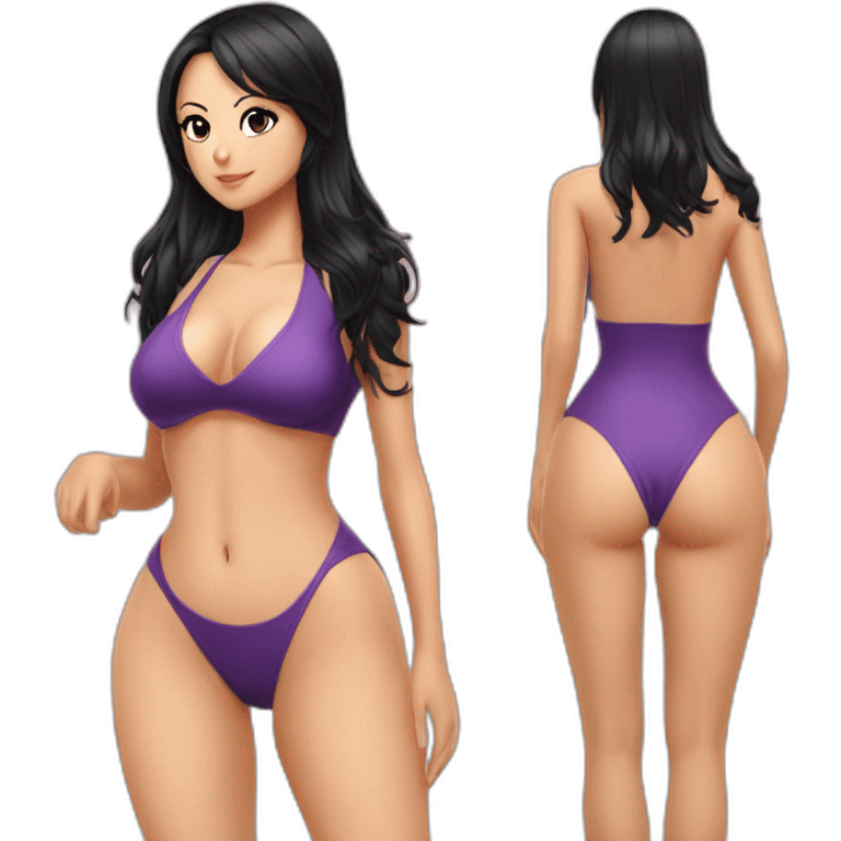 nico robin full body pawg small swimsuit back emoji