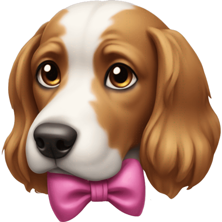 dog with bow emoji