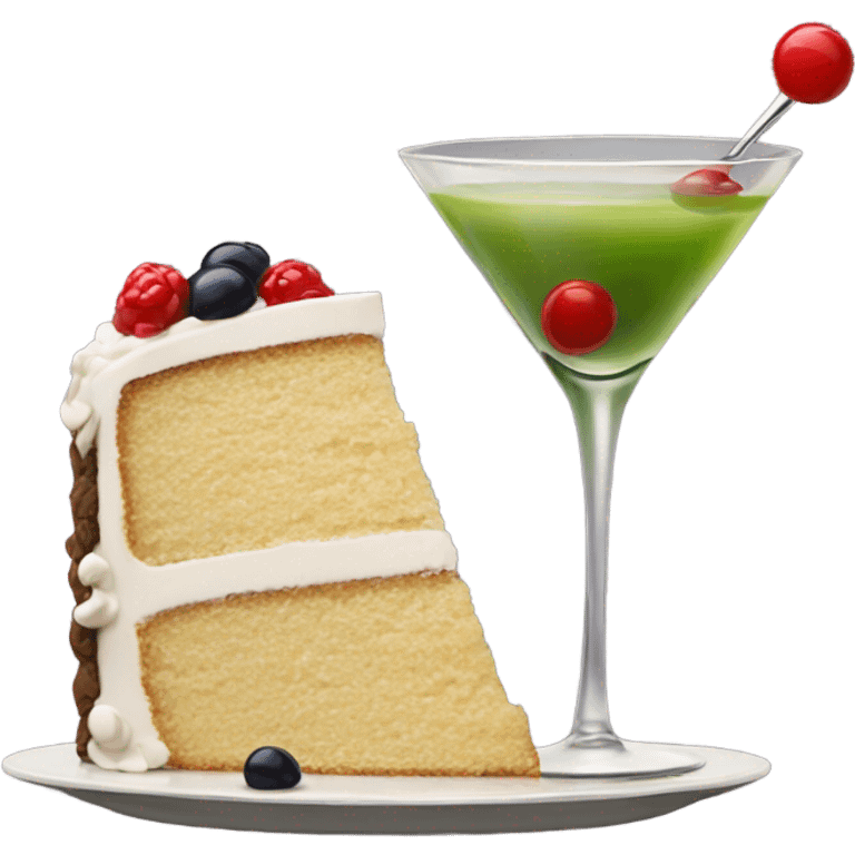 Dirty martini cake emoji