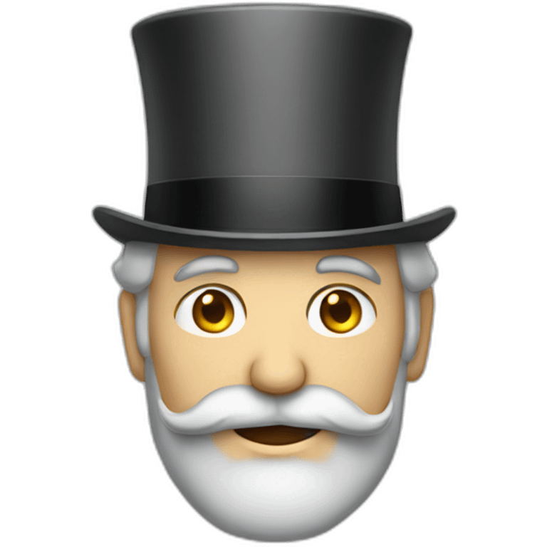 grey beard and top hat man emoji