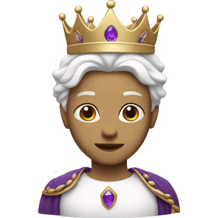 white with purple with crown emoji