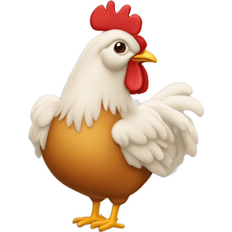 Un burgeur au poulet  emoji