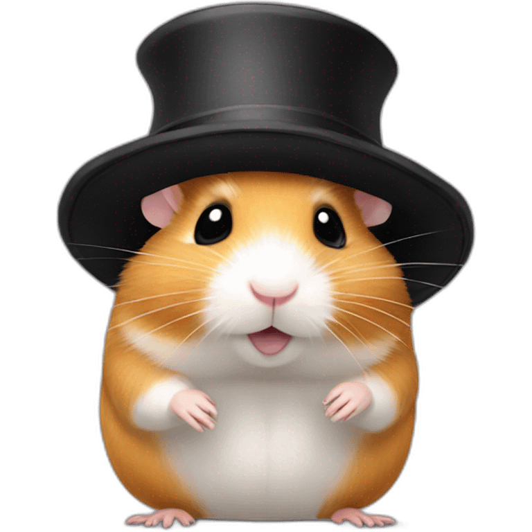 The hamster in the hat emoji