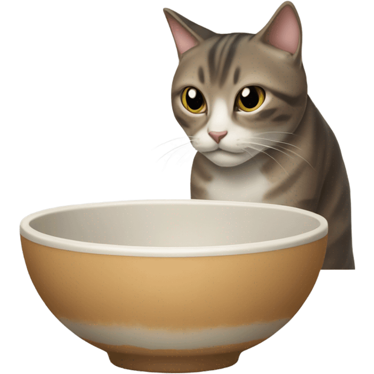 Cat eating food emoji