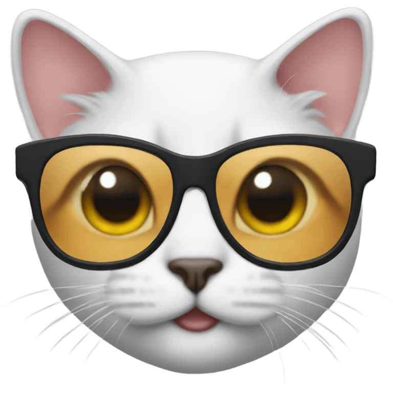 Cat with glasses  emoji