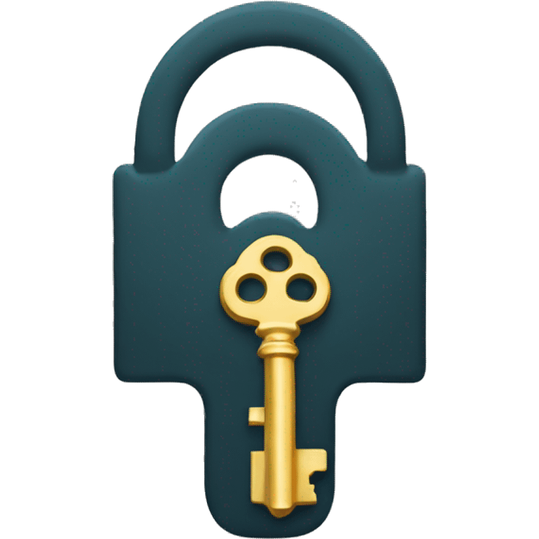 key for a keyhole emoji