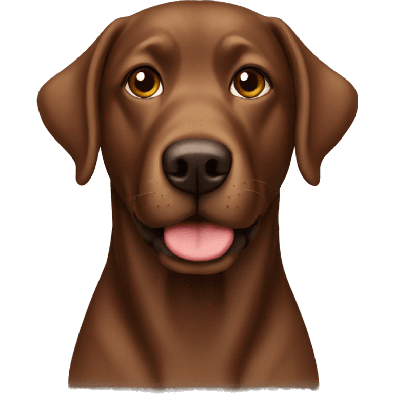 Brown lab with curly hair emoji