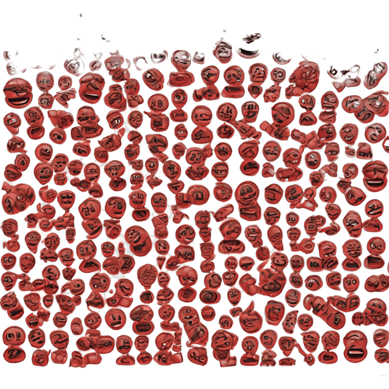 Word « Arist Prod » colored in red and black emoji