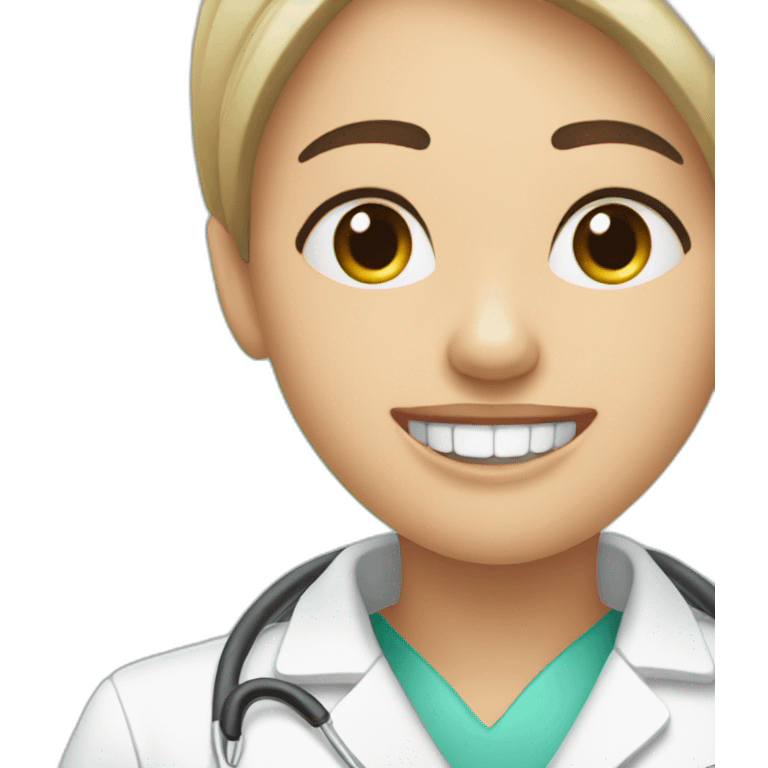 Dentista mujer morena emoji