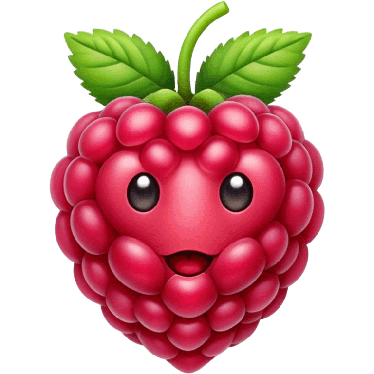 Digital Raspberry emoji