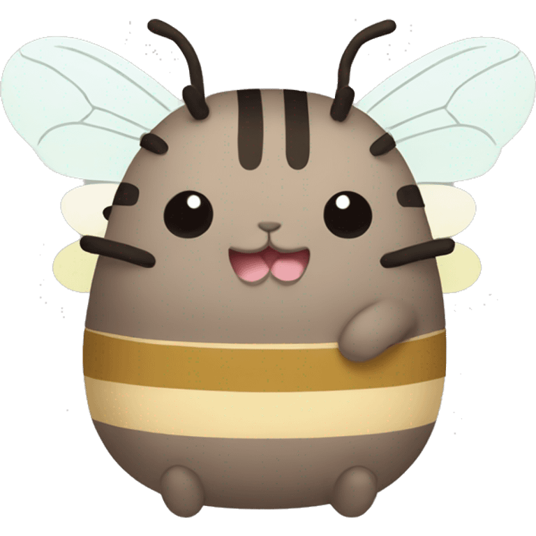 pusheen bee emoji