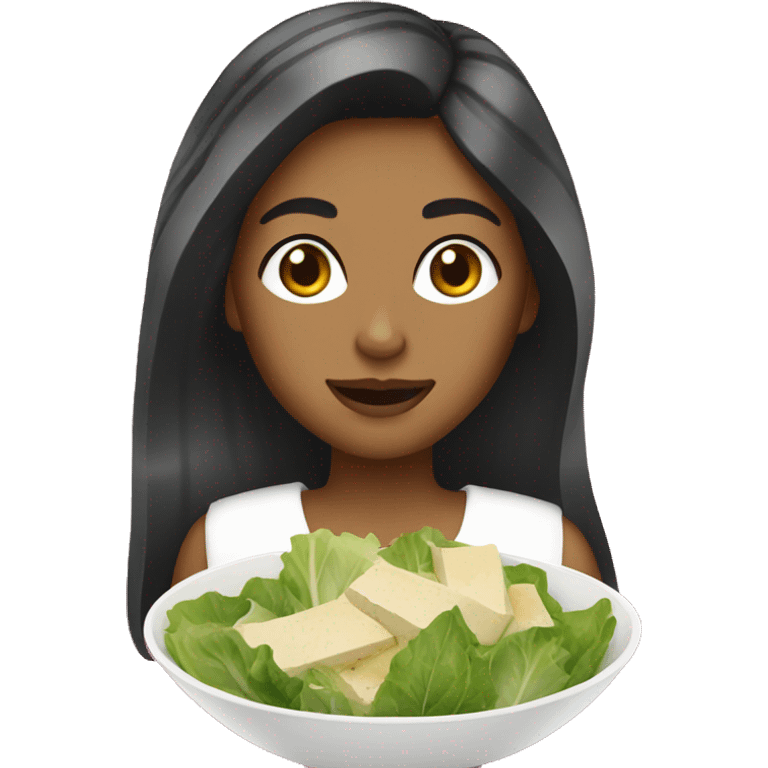 girls who love caesar salad emoji