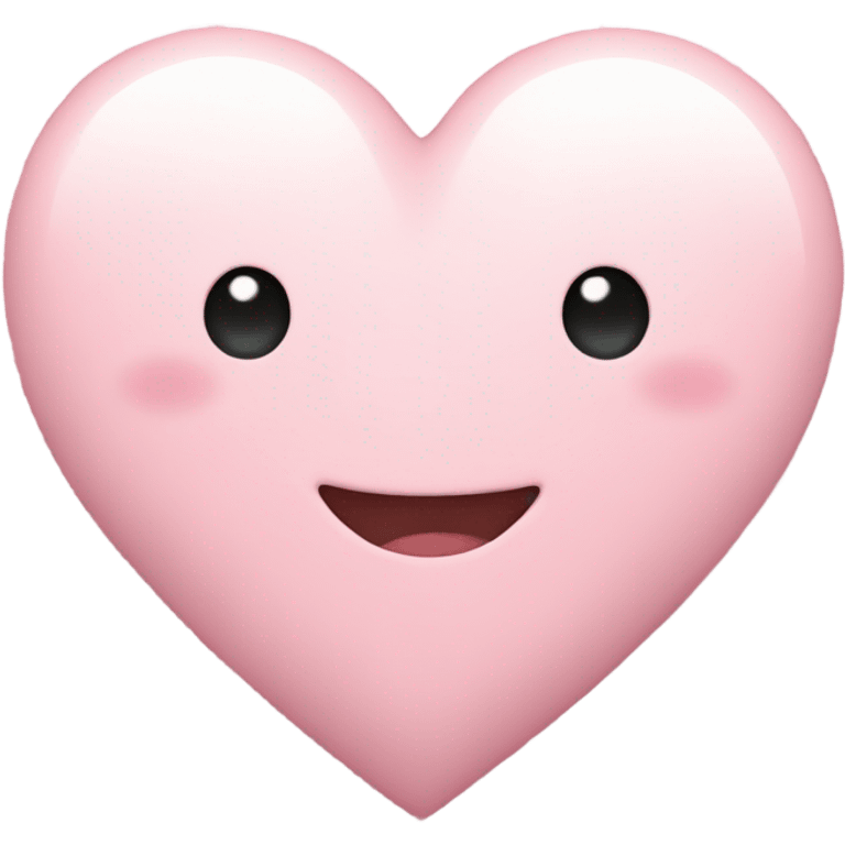 Pastel pink heart emoji