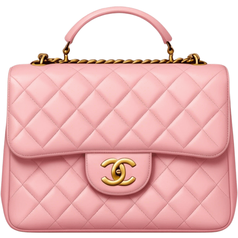 Chanel baby pink bag  emoji