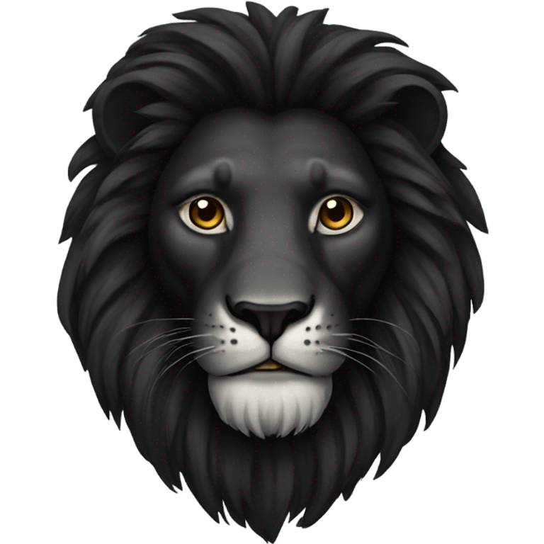 Black lion emoji