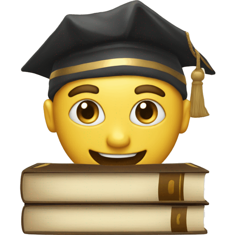 A smiling law book emoji