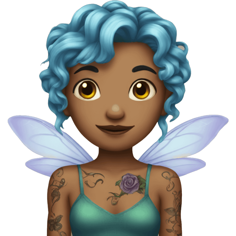 Fairy with tattoos emoji