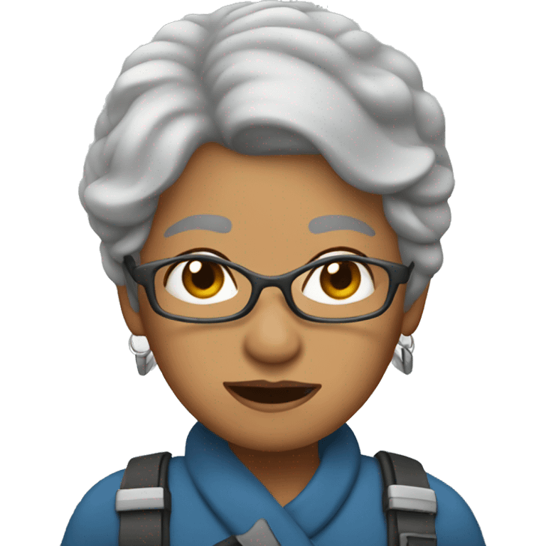 Granma in helicoper emoji