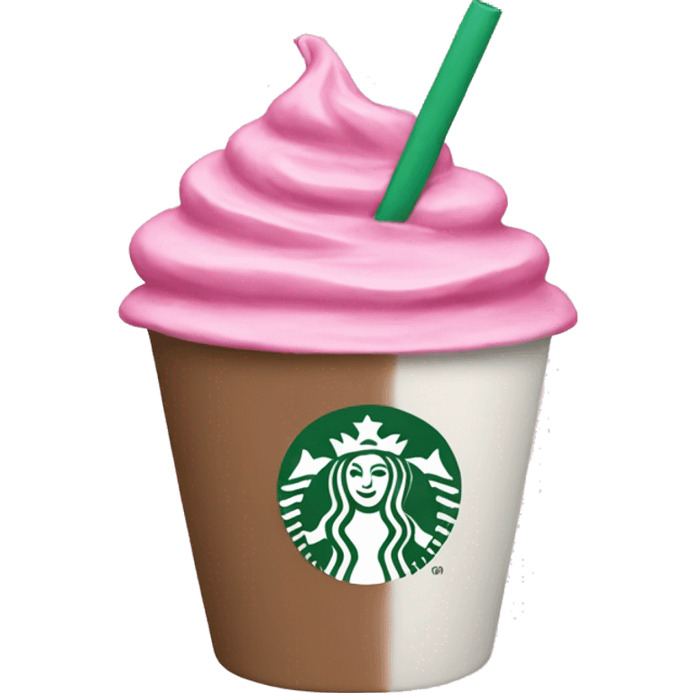 Starbucks pink emoji