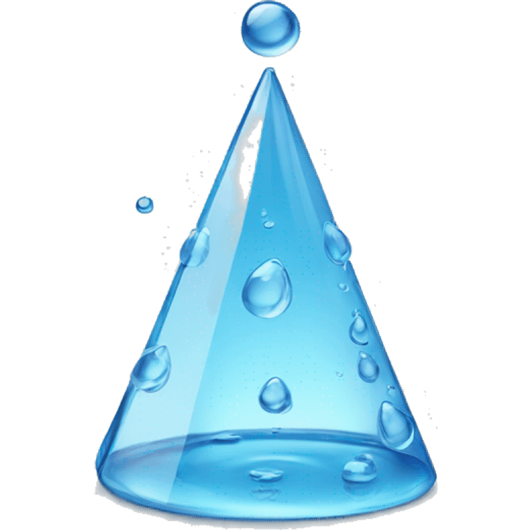 3 water drops in pyramid emoji