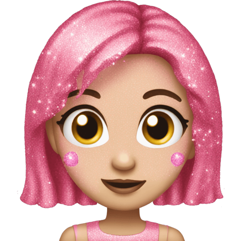 Pinkes glitzer emoji