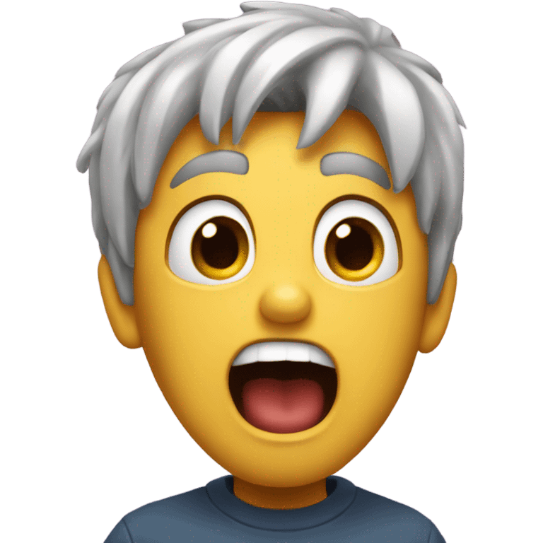 screaming face of surprise emoji