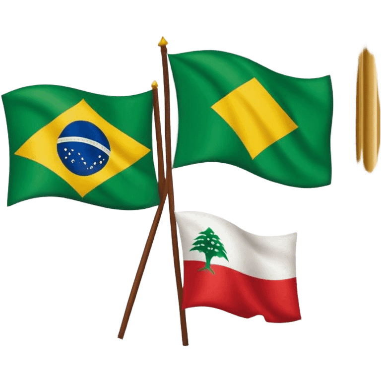 Brazil Lebanon  emoji