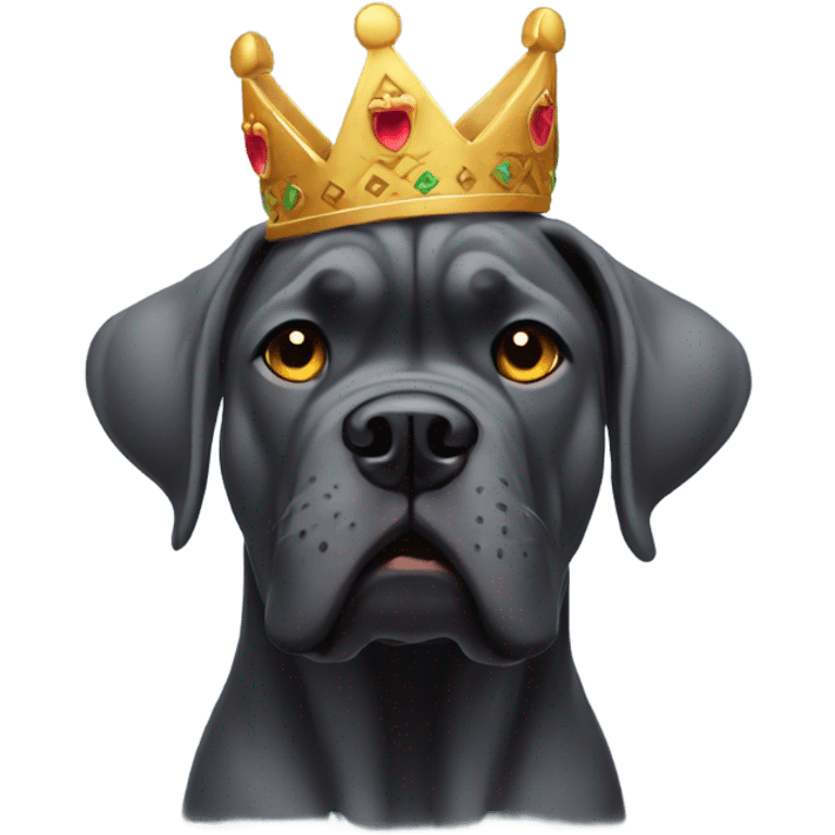 cane corso with a zelda crown  emoji